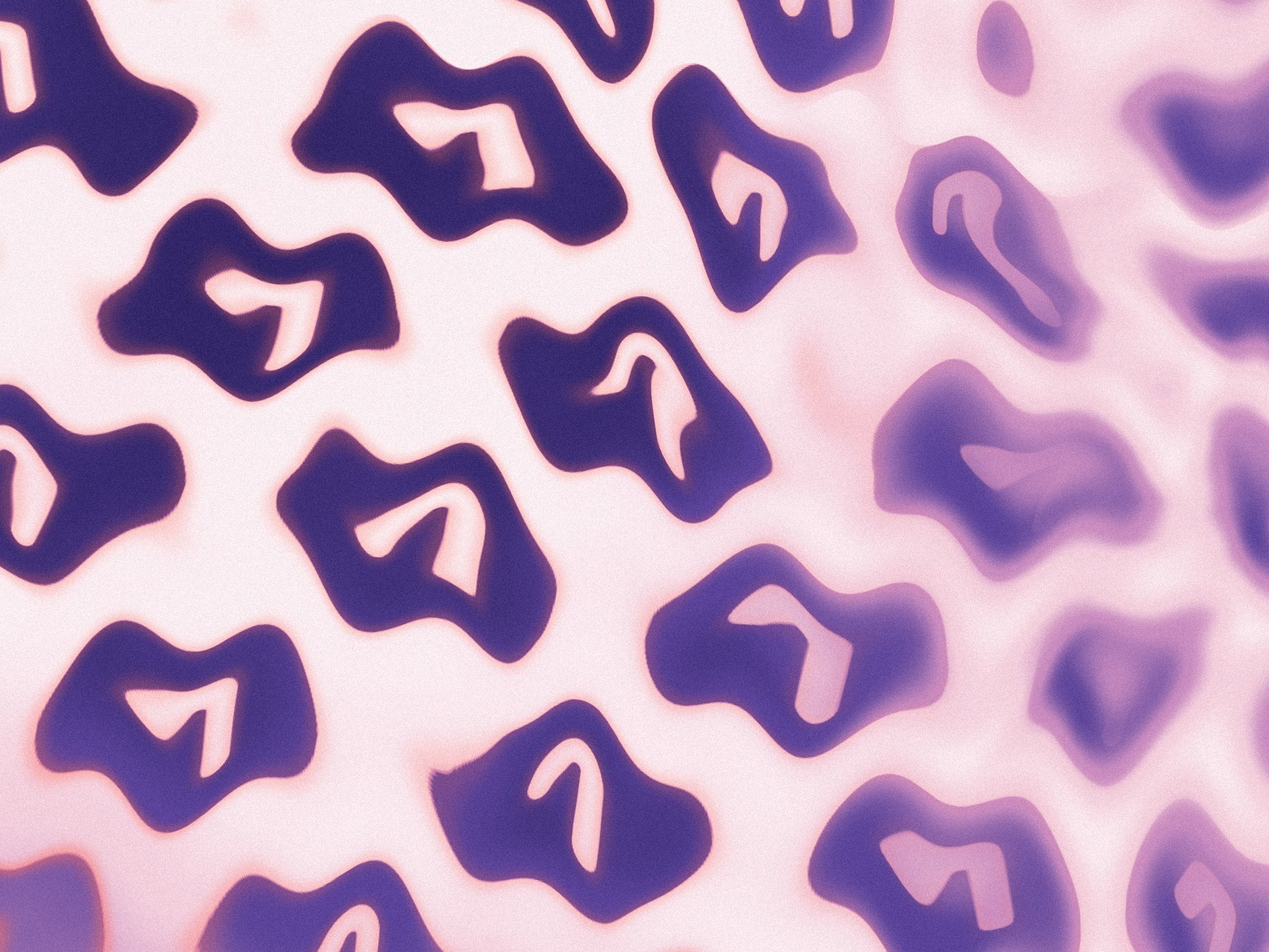 Rippled OneCV logo marks in deep purple on a pale pink background