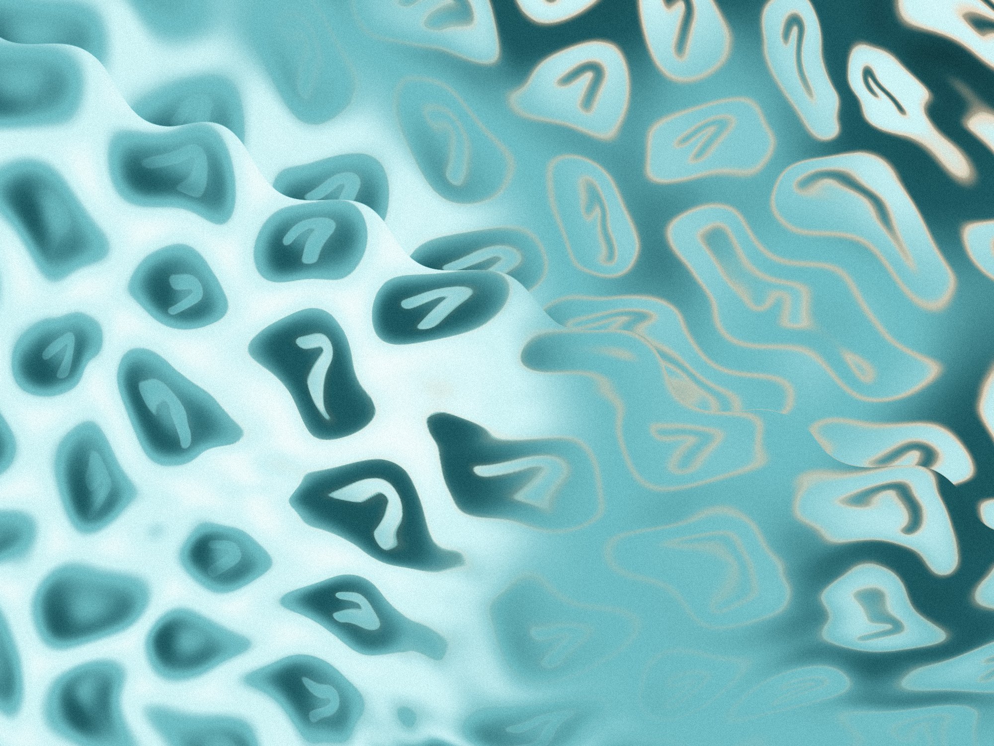 Rippled OneCV logo marks in teal, light marks on dark and dark marks on light