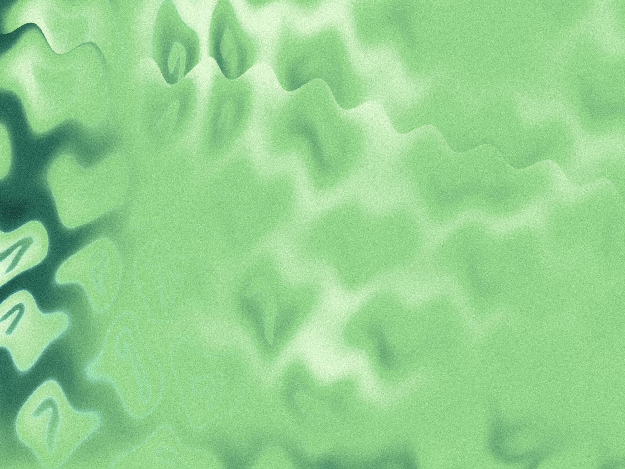 Rows of the OneCV logo warped as if seen through rippled glass, in pale green on mint green
